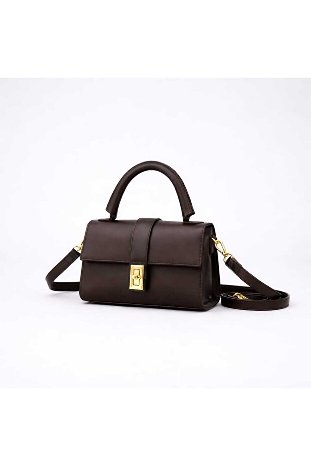 Nora Model Brown Women's Hand and Shoulder Adjustable Bag