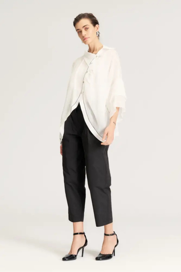 İnce Gömlek - Beyaz - 3