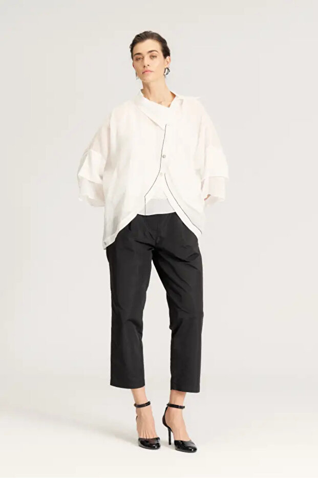 İnce Gömlek - Beyaz - 2