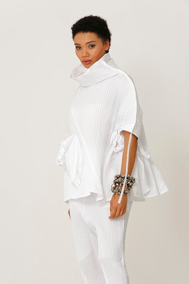 Pilise Panço Bluz - Beyaz - 2