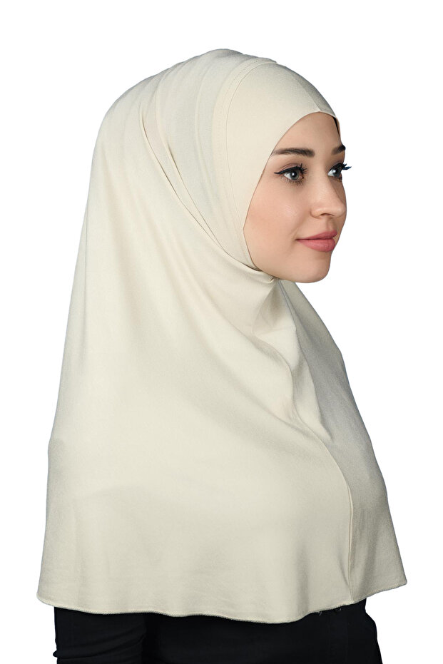 Ready Turban Practical Scarf Hijab Hijab - Prayer Cover (XL) - Cream