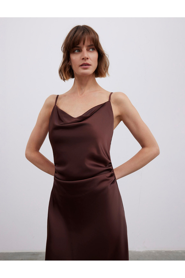 ROCHIE SATIN MIDI IP ASKILI - 5