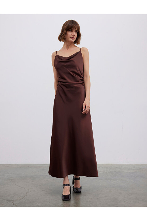 ROCHIE SATIN MIDI IP ASKILI - 2