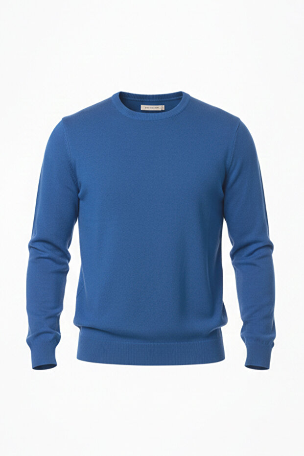 سترة رجالية ناعمة برقبة دائرية - 4