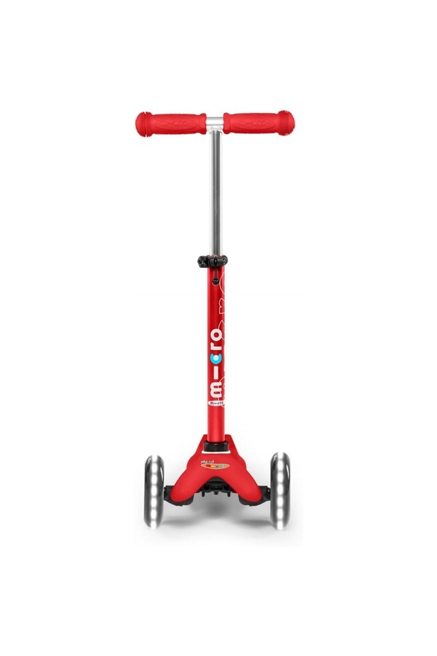 سكوتر - ميني ديلوكس بعجلات LED | مقود قابل للتعديل | 3 عجلات | أقصى حمولة 50 كجم | سكوتر - 3