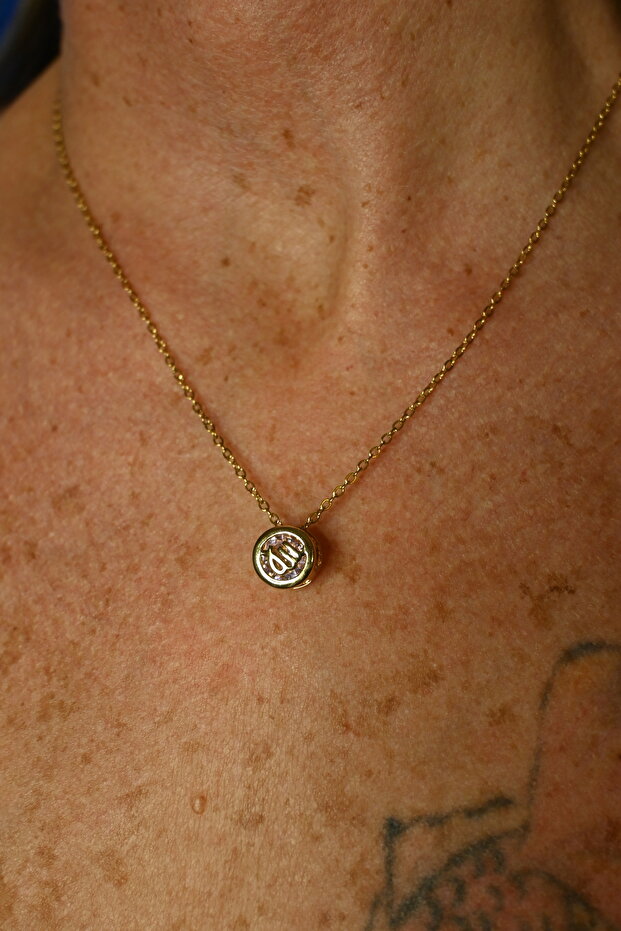 Burç taşlı kolye - 3