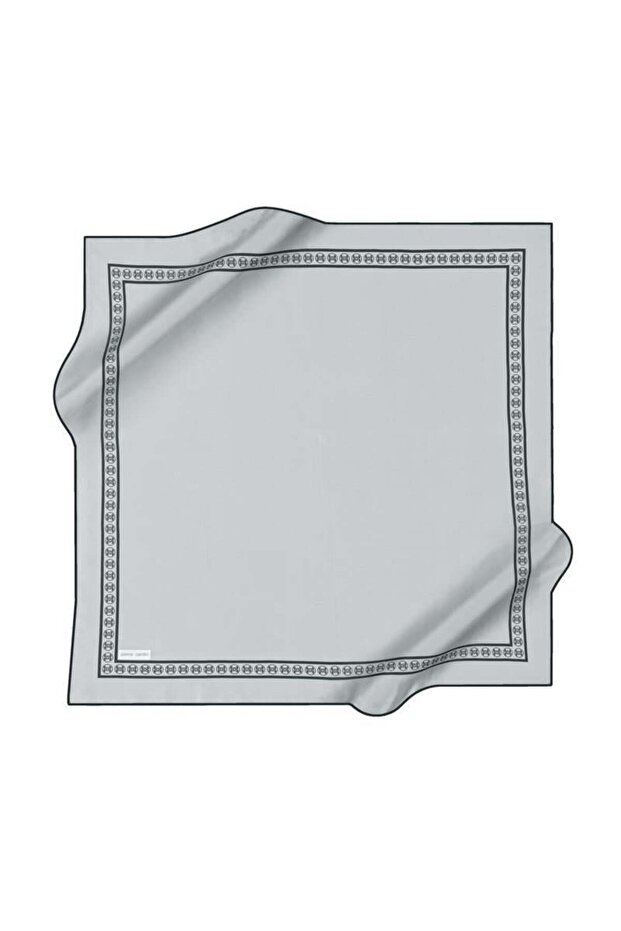 Silk Scarf - 8929438-972 Gray Twill