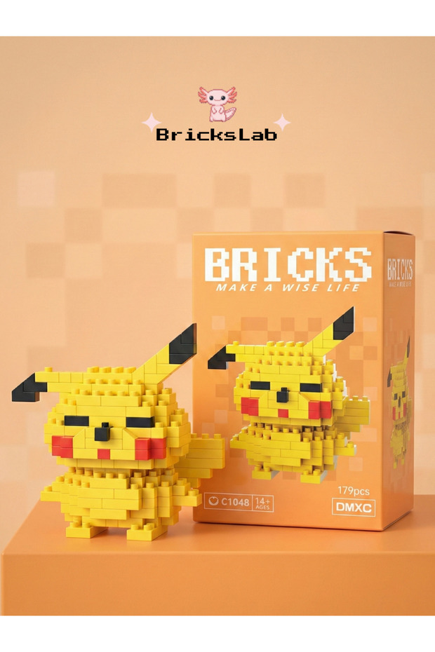Mini Pikachu 3D Puzzle Figürü - 2