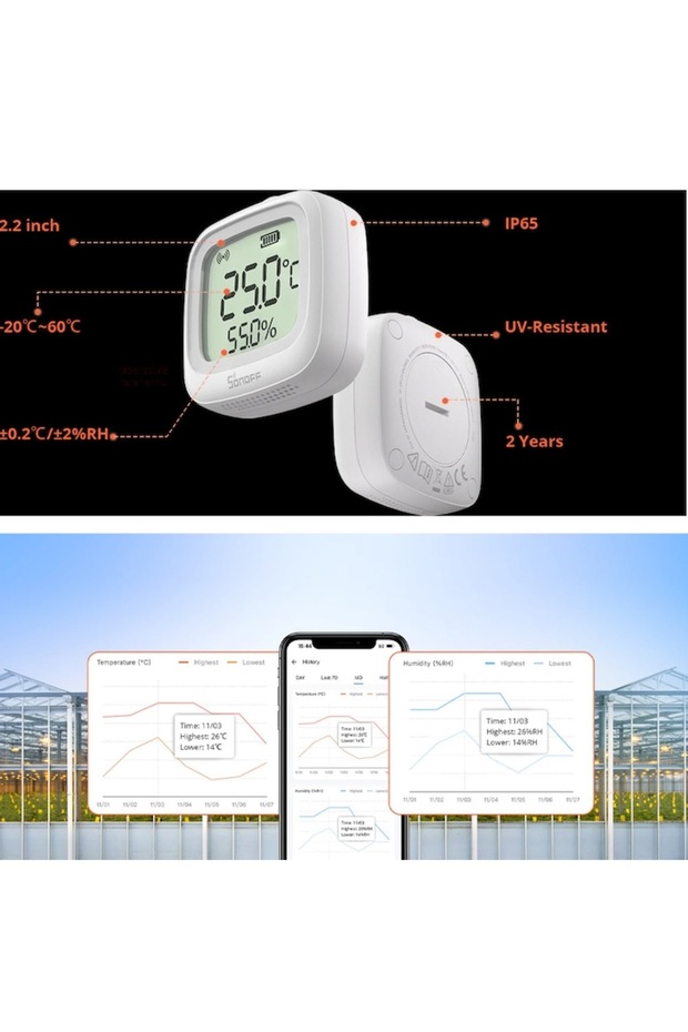 Zigbee 3.0 Temperature and Humidity Sensor - 2