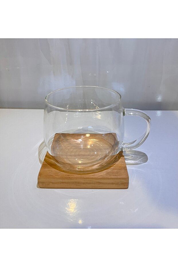 Wooden Coaster Iroko Wood 8X8 cm