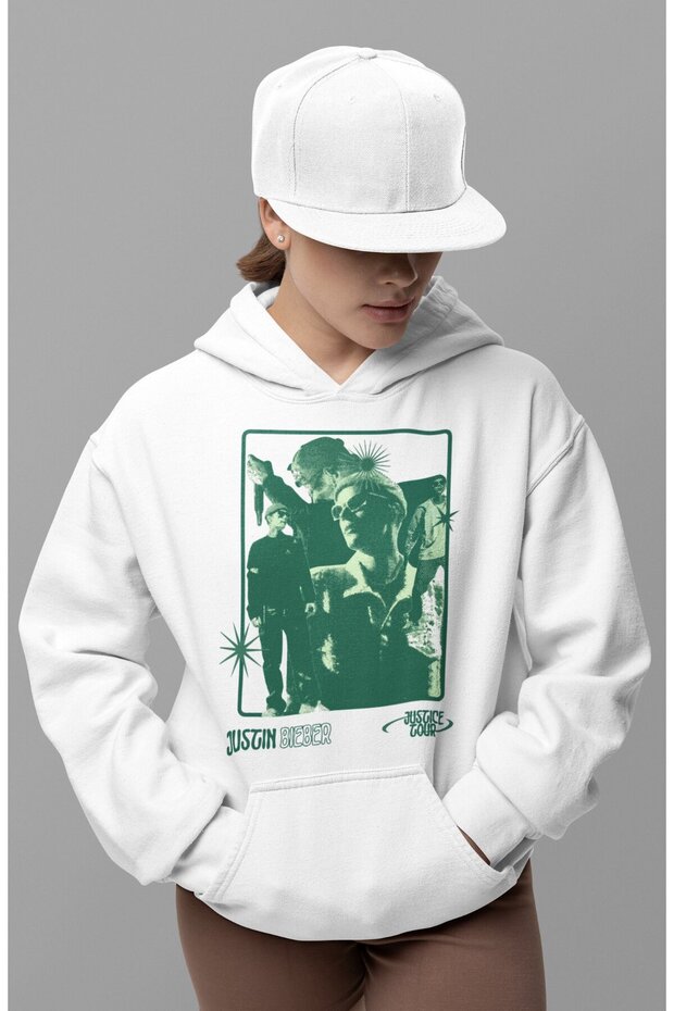 Design Justin Bieber Printed Unisex Oversize Singer Hoodie