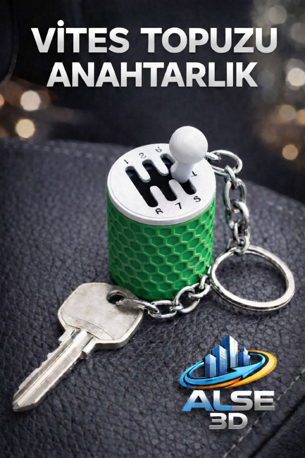 Gear Shift Knob Keychain Fan