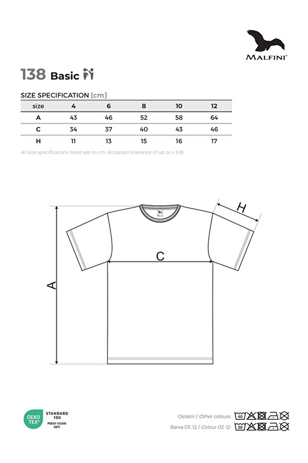 Σετ 5 παιδικών μπλουζών, πολύχρωμο, 138 BASIC-5 - 8