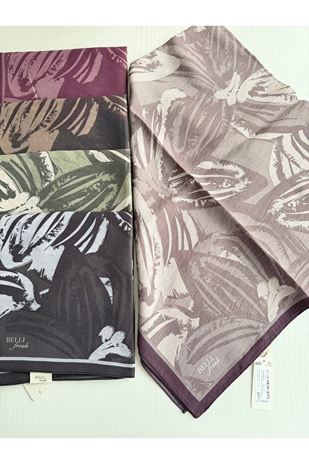 Belli fresh eşarp (kahve-bej) - 1