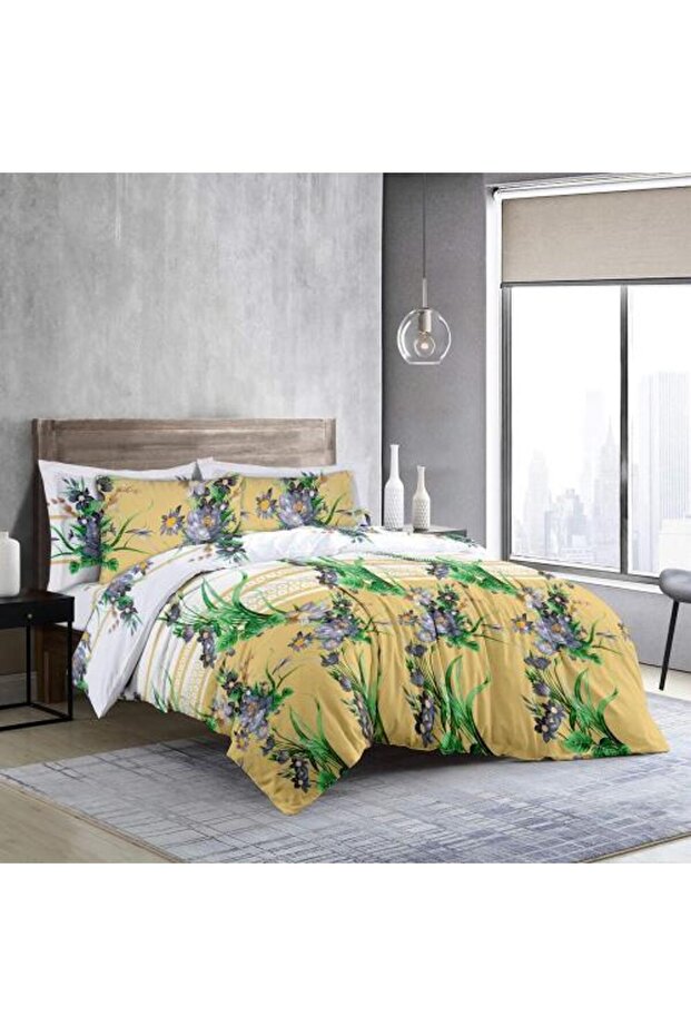 Double-Sided Comforter Set - 7 Pieces - Blue
