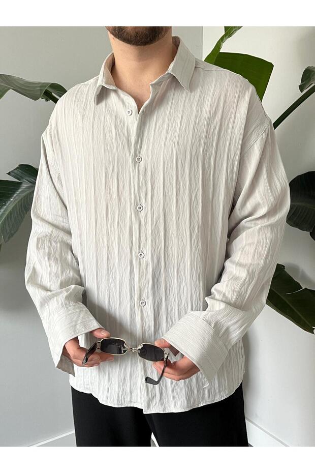 Modal Oversize Gömlek - 1