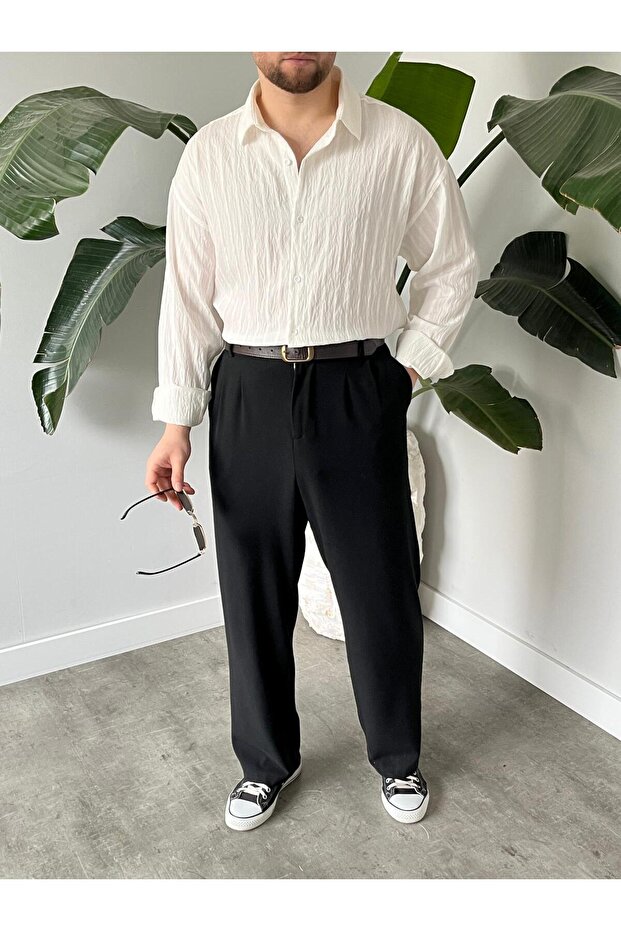 Modal Oversize Gömlek - 6