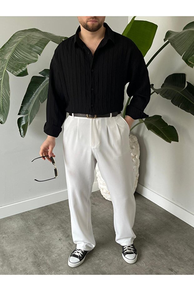 Modal Oversize Gömlek - 3