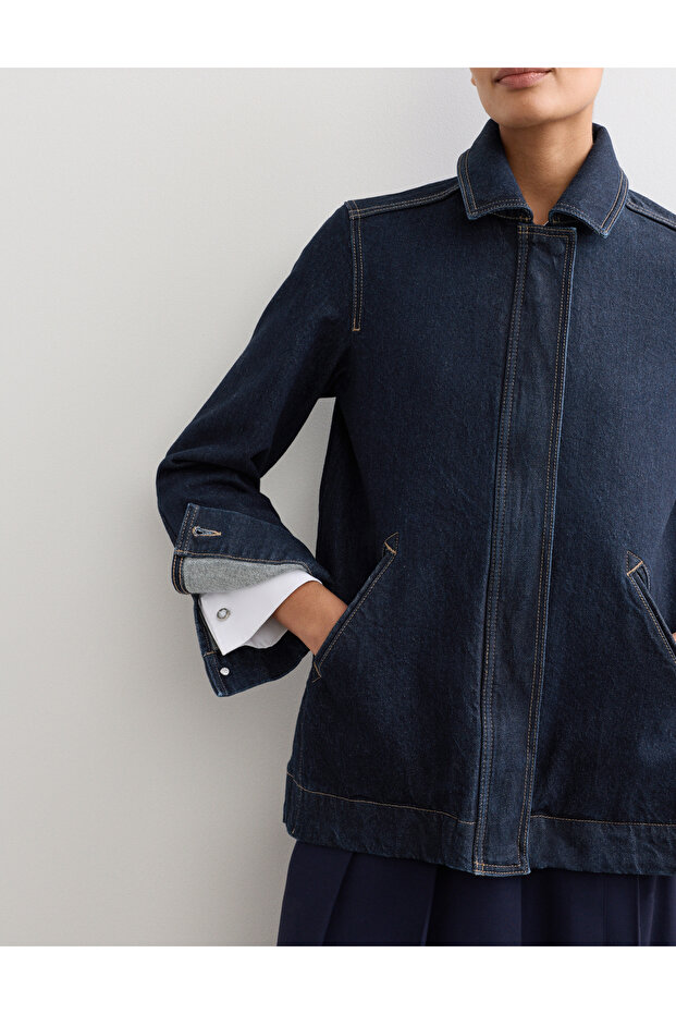 Denim Trucker Ceket - 7