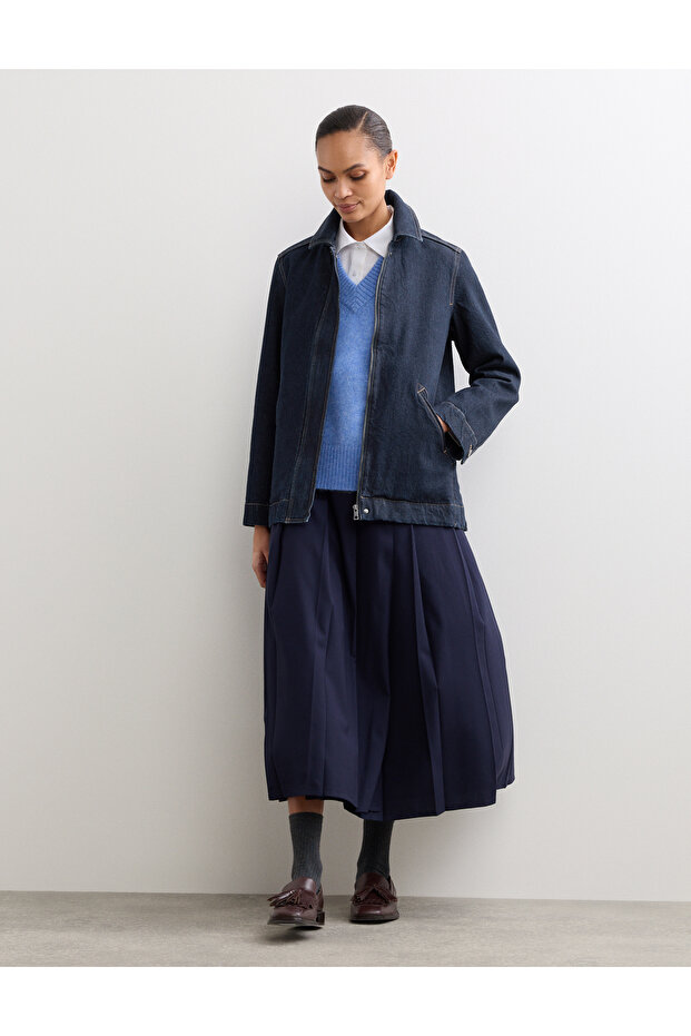 Denim Trucker Ceket - 6