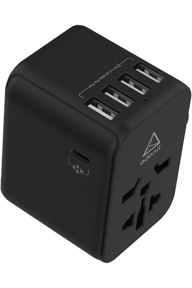 Universal Adapter PD-4A1C - International Wall Charger AC Plug Adapter