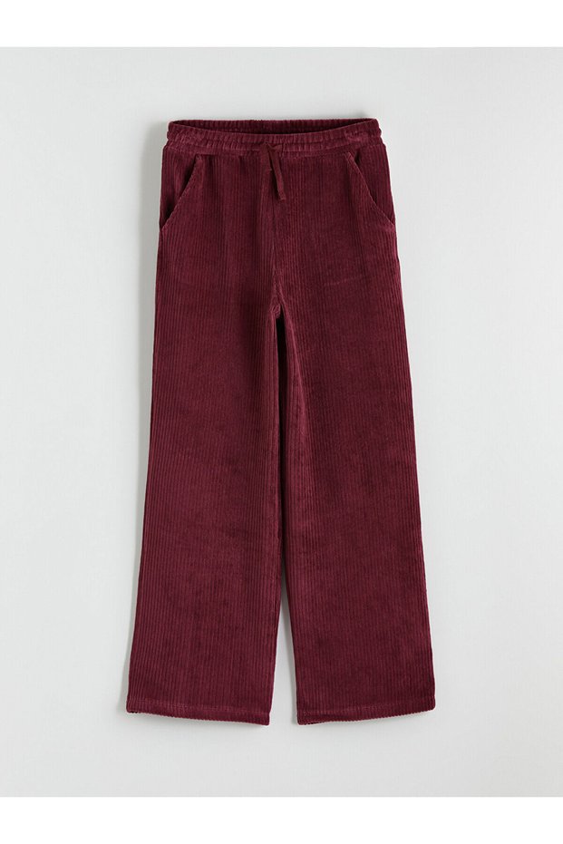 Vizyon New Season Elastic Waist Girls' Velvet Sweatpants