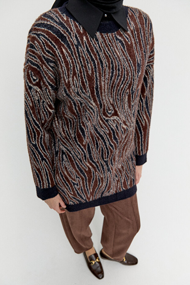 Desenli Triko Tunik - 6