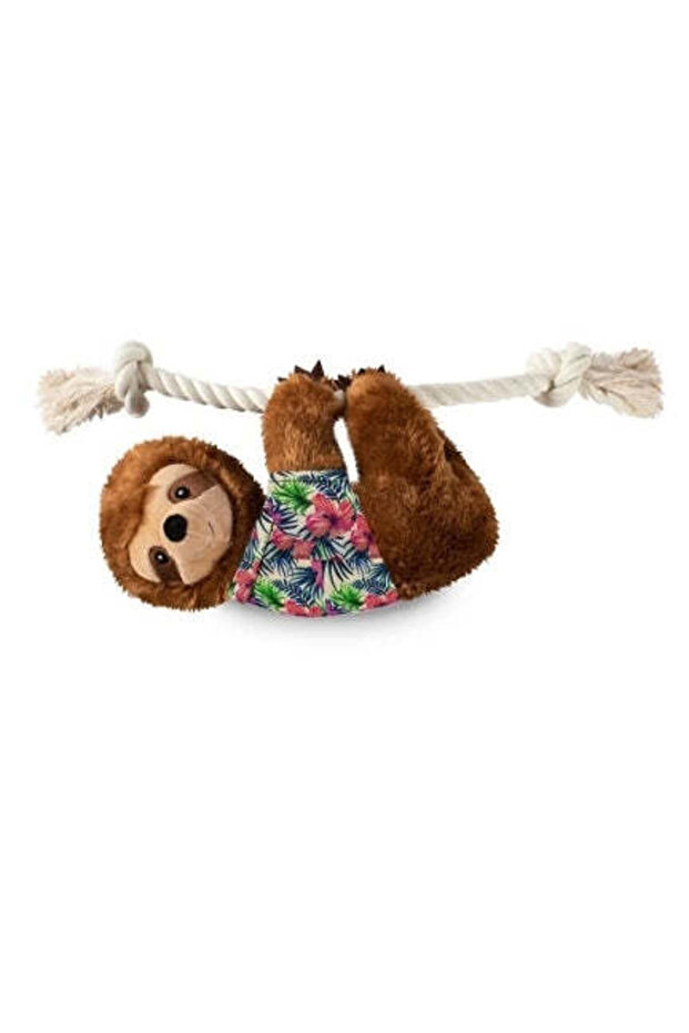 Hangin Around Summer Sloth Plush Dog Toy - MULTICOLOUR/10X18"