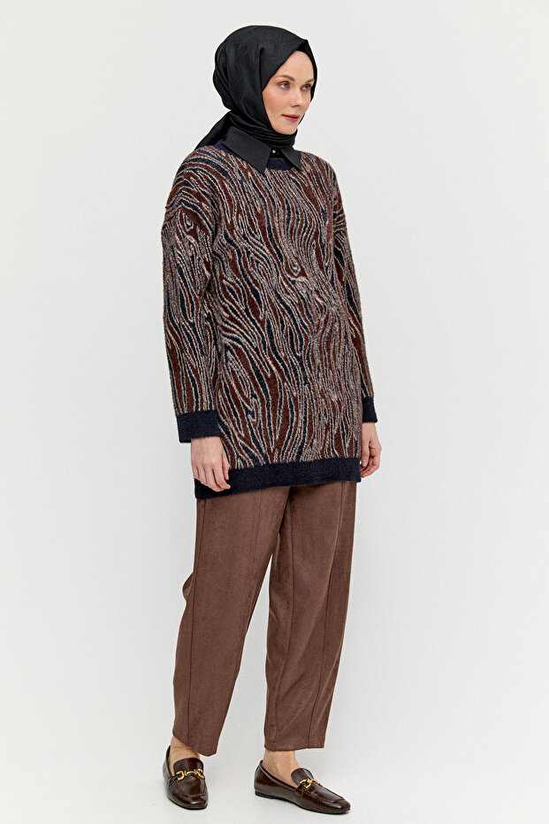 Desenli Triko Tunik - 2