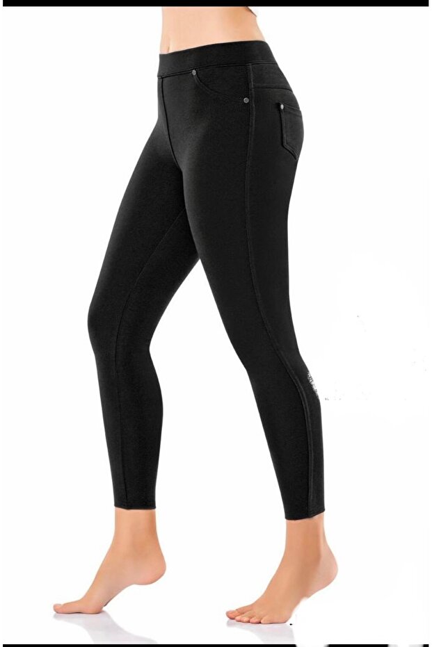 Çelik Örme Cepli Mevsimlik Panyolon Tayt-147 - 2