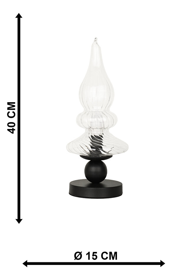 Solid Işıklı Aksesuar Şeffaf Cam - 4