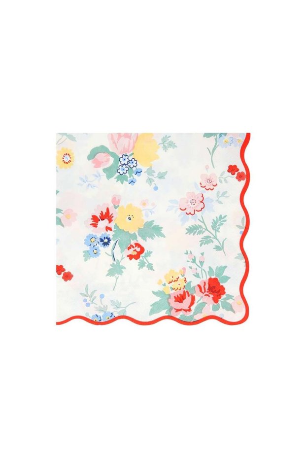 Vintage Floral Napkin - L - 16 Pieces