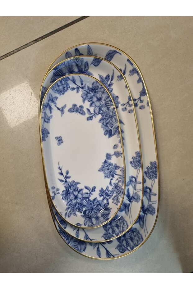 MARTHA SPRİNG TİME 3LÜ KAYIK TABAK - 5