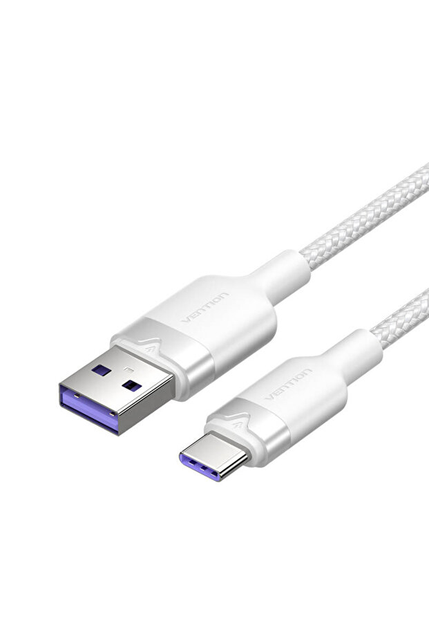 6A USB-C Data & Fast Charging Cable, 2m, White - 1