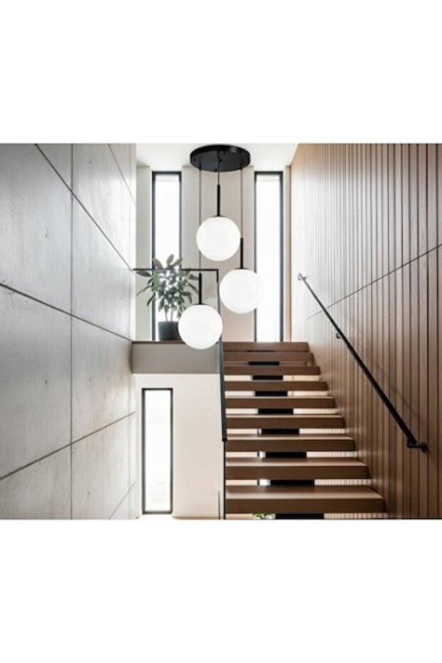 Led Zone Pendant Light, 3 E27 Sockets, Black - 1