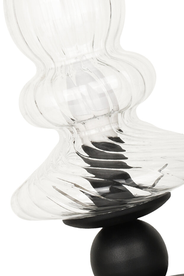 Solid Işıklı Aksesuar Şeffaf Cam - 3