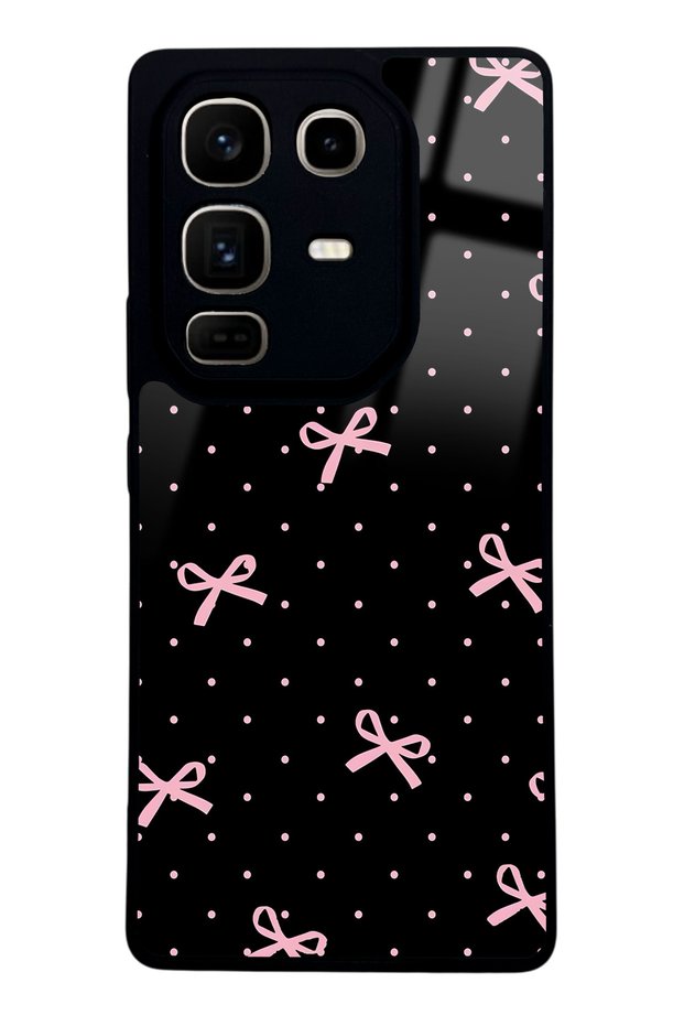 Infinix Note 50 Pro Glossy Phone Case with Pink Ribbon Design