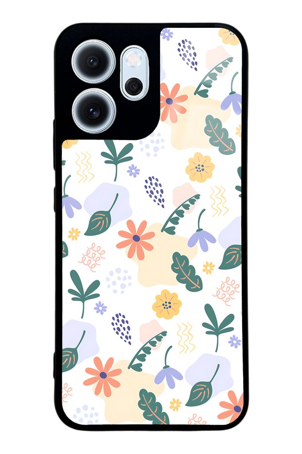Oppo Reno 14F Glossy Phone Case with Tiny Flowers Design