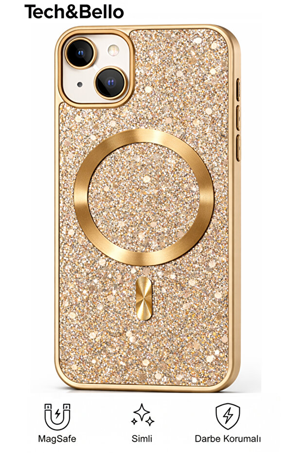 iPhone 14 Compatible Camera Protruding Shockproof Silvery Case - 1