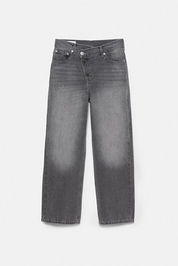 Çapraz bel straight fit jean - 7