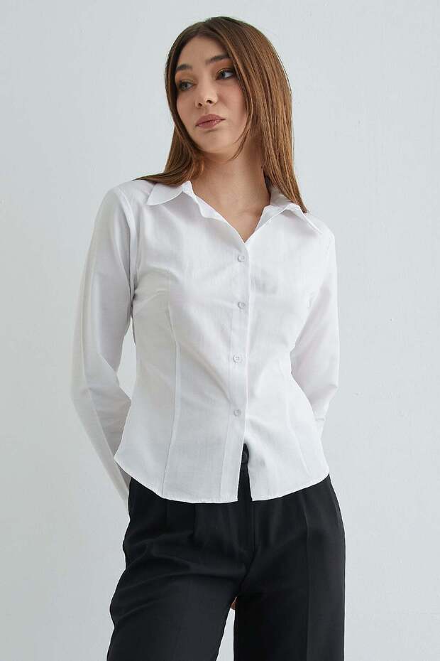 Basic Pensli Slim Fit Gömlek - 5