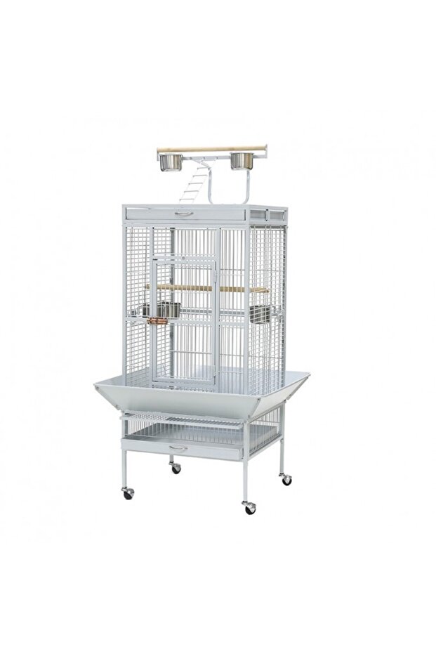 Bird Cage (A11) - 82 x 77.4 x 164cm[Dimension - 82 x 77.4 x 164cm]-White