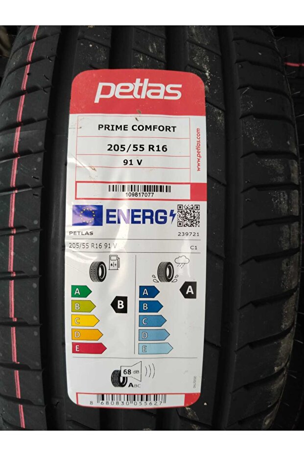 Petlas 205/55 R16 TL 91V PRIME COMFORT YAZ LASTİĞİ 2026 ÜRETİM