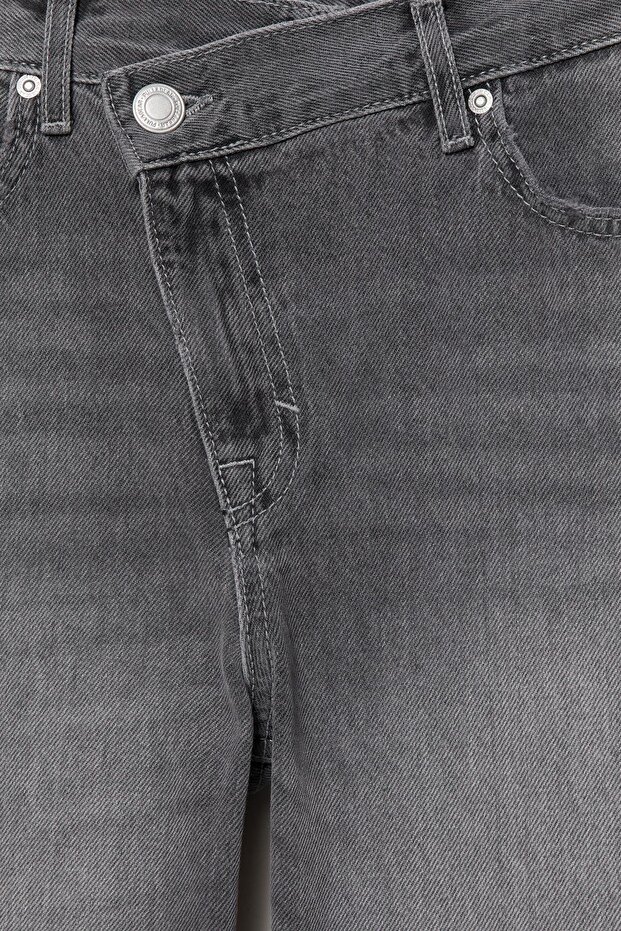 Çapraz bel straight fit jean - 6