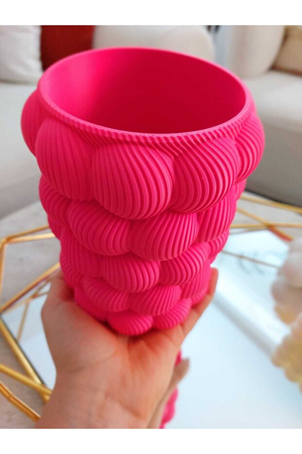 3D Baskı Dekoratif Bubble Vazo - 4