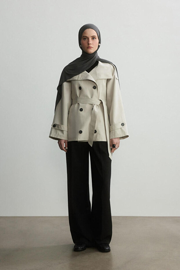 SICAK GRİ BAMBU PENYE ŞAL - 6