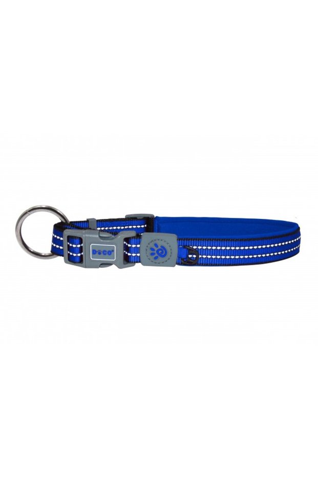 VARIO O - Ring Collar with Reflective Stitching[Color - Blue, Size - S]
