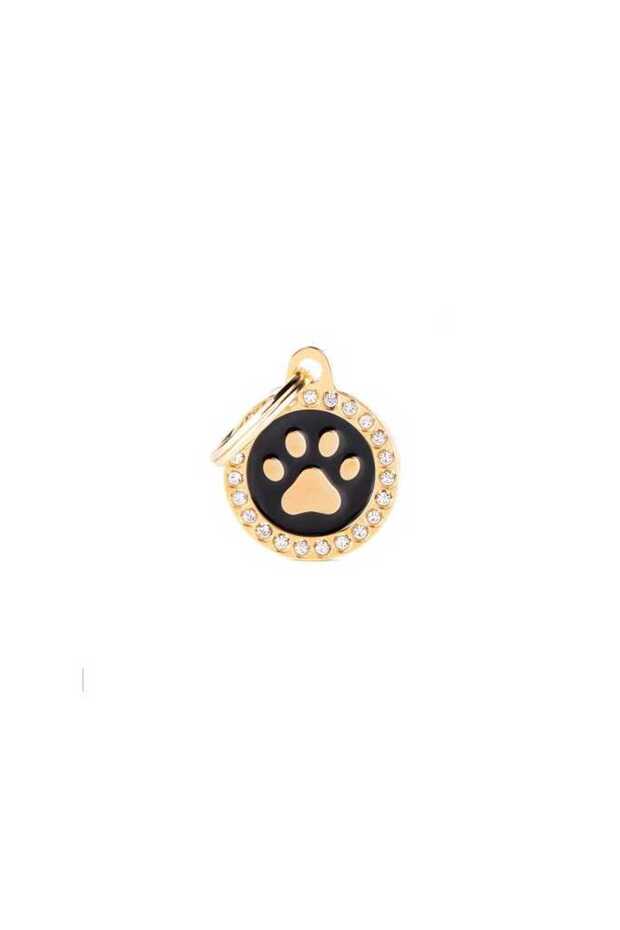 CERCHIO PICCOLO NERO ZAMPA GLAM GOLD