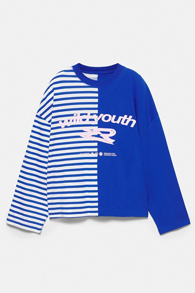 Panelli grafik t-shirt - 7