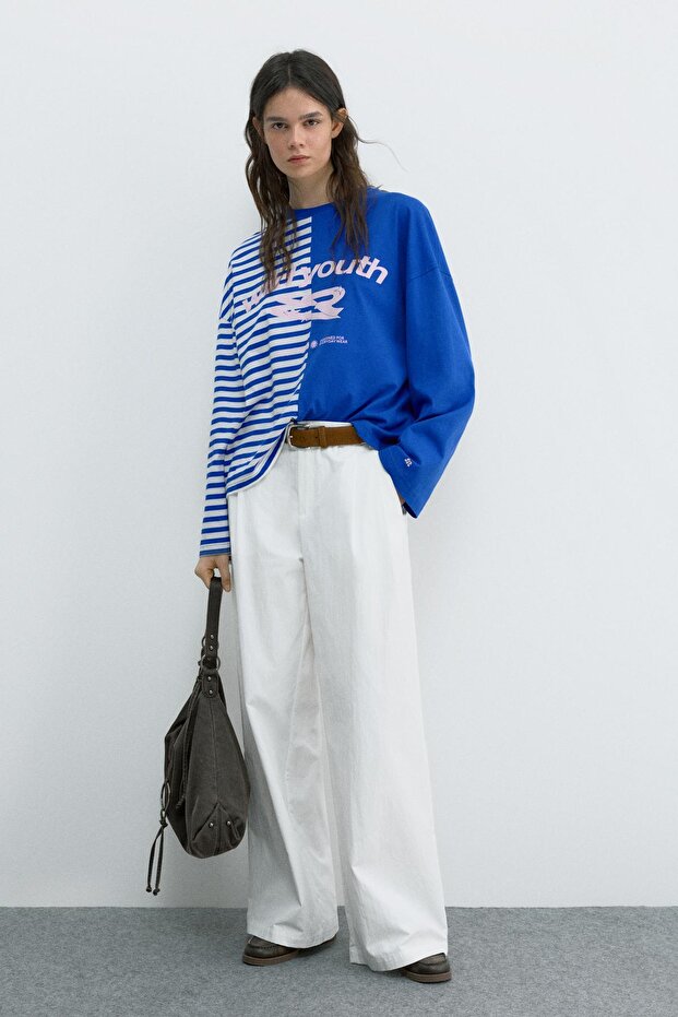 Panelli grafik t-shirt - 2